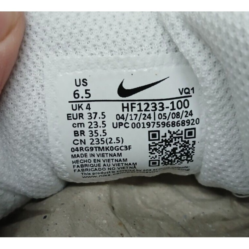Nike Women's Air Max Nuaxis Running Shoes HF1233-100 White Aster‎ Pink Sz 6.5 - Picture 10 of 10